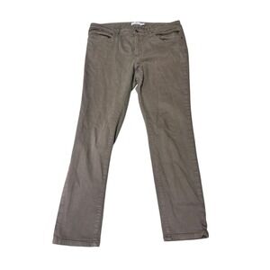 L.L Bean Signature Women's Beige Bootcut Zipper‎ Pocket Jeans Size 36X28